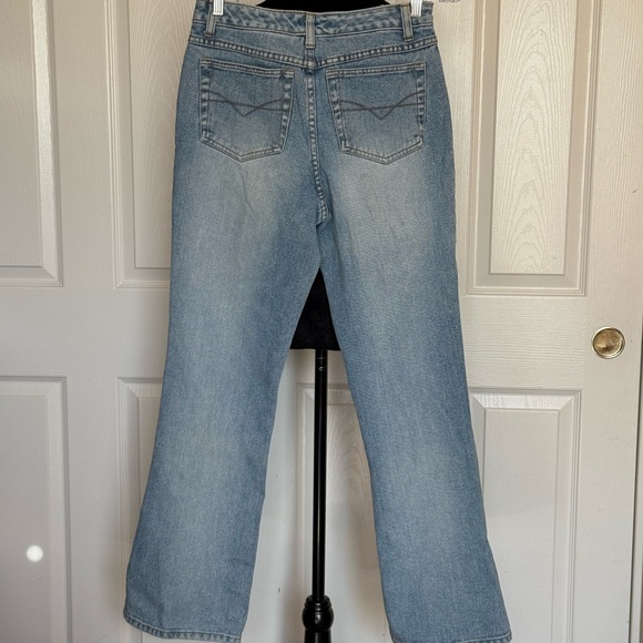 Light Blue Jeans with Black Lace Design and Star and Rock Rhinesones - Picture 6 of 8